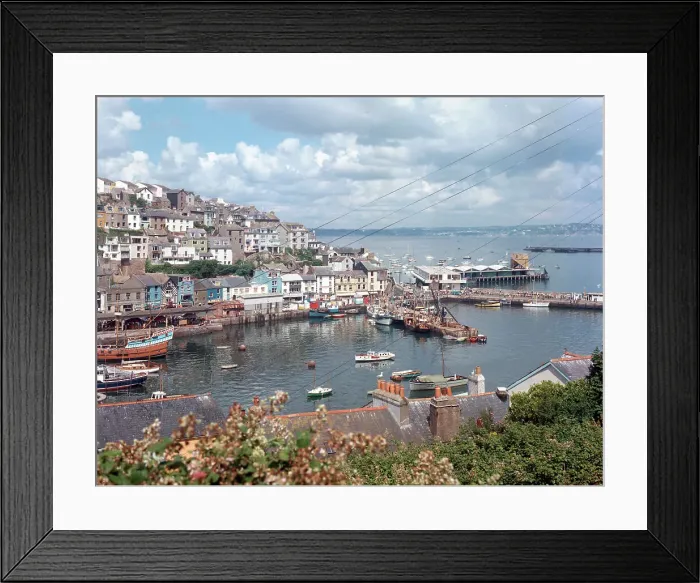 Framed Print : The Harbour and Torbay, Brixham Framed Print : The Harbour and Torbay, Brixham