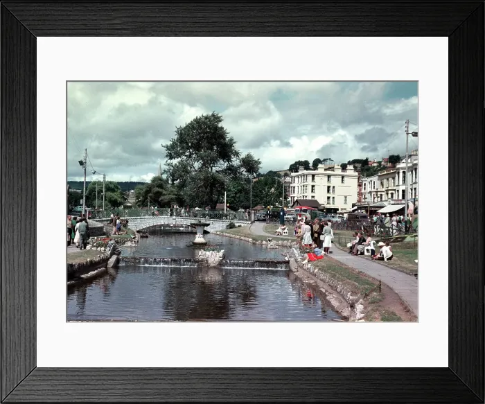 Framed Print : The Stream, Dawlish Framed Print : The Stream, Dawlish