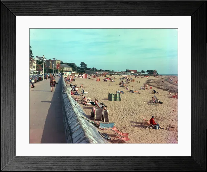 Framed Print : Esplanade and sands, Exmouth Framed Print : Esplanade and sands, Exmouth