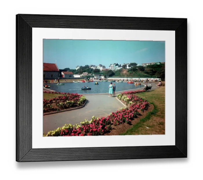 Framed Print : The Boating Pool, Exmouth Framed Print : The Boating Pool, Exmouth