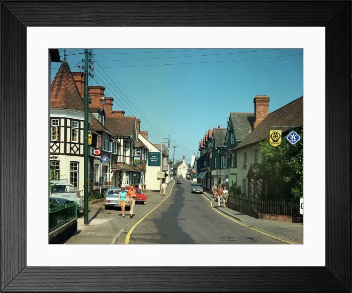 Framed Print : High Street, Porlock Framed Print : High Street, Porlock