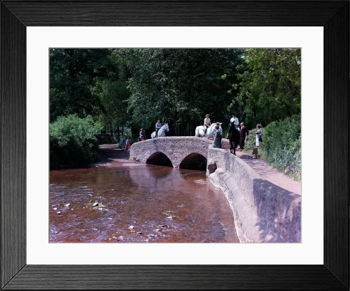 Framed Print : The Pack Horse Bridge, Dunster Framed Print : The Pack Horse Bridge, Dunster