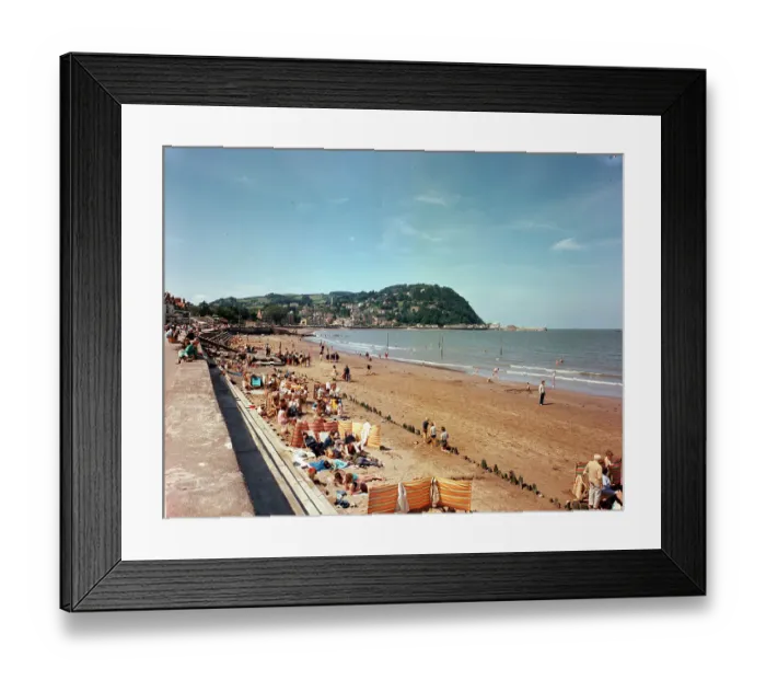 Framed Print : The sands, Minehead Framed Print : The sands, Minehead