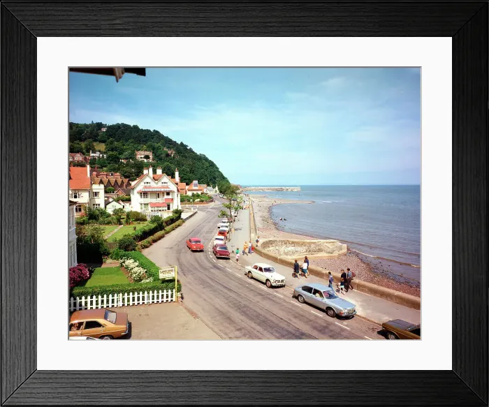 Framed Print : Esplanade and harbour, Minehead Framed Print : Esplanade and harbour, Minehead