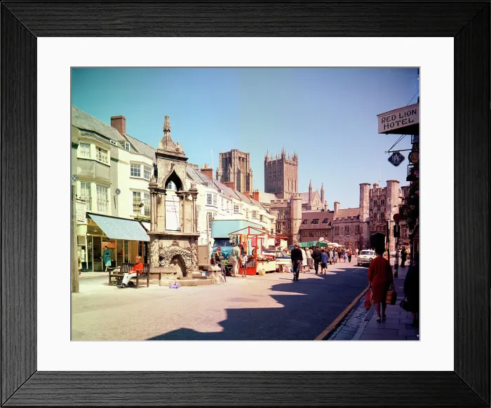Framed Print : The Market Place, Wells Framed Print : The Market Place, Wells