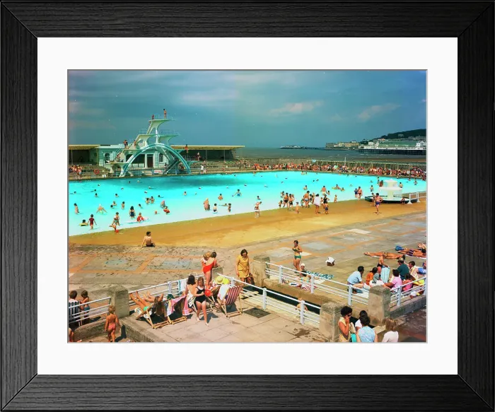Framed Print : The swimming pool, Weston-super-Mare Framed Print : The swimming pool, Weston-super-Mare