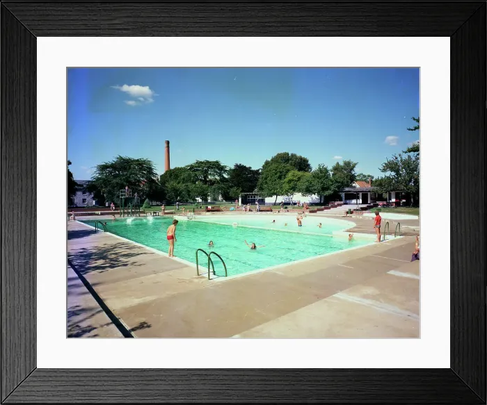 Framed Print : Greenbank Swimming Pool, Street Framed Print : Greenbank Swimming Pool, Street