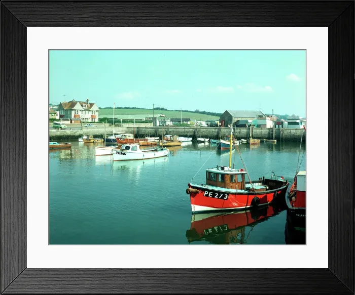 Framed Print : The harbour, West Bay Framed Print : The harbour, West Bay