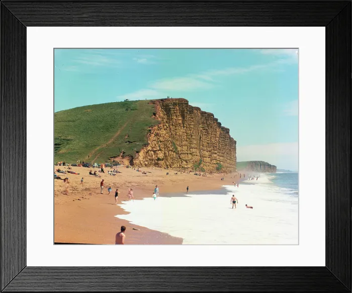 Framed Print : East Cliff, West Bay