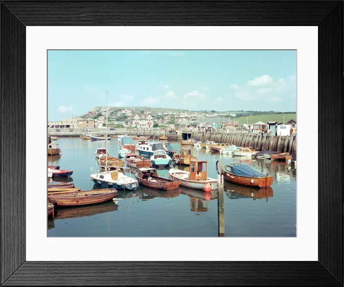 Framed Print : The harbour, West Bay Framed Print : The harbour, West Bay