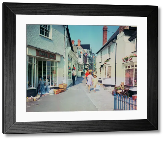 Framed Print : Broad Street from Bell Cliff, Lyme Regis Framed Print : Broad Street from Bell Cliff, Lyme Regis