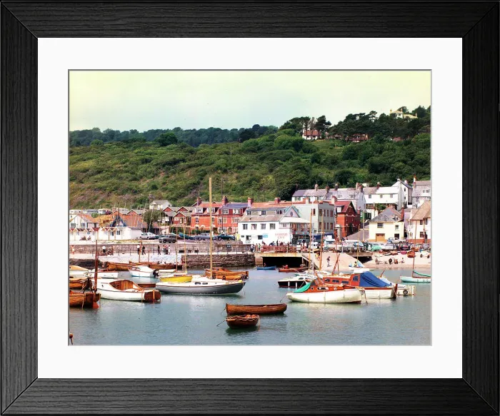 Framed Print : The harbour and Old Lyme, Lyme Regis Framed Print : The harbour and Old Lyme, Lyme Regis