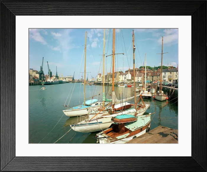 Framed Print : The harbour, Weymouth Framed Print : The harbour, Weymouth