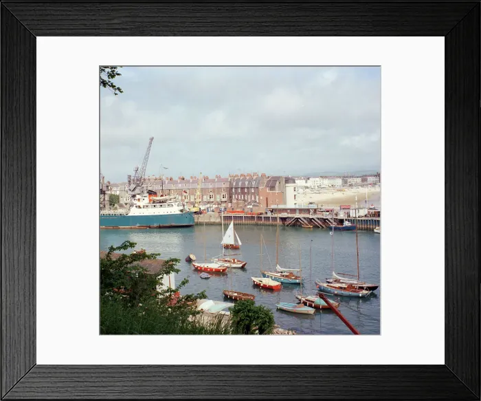 Framed Print : The harbour from the Nothe, Weymouth Framed Print : The harbour from the Nothe, Weymouth
