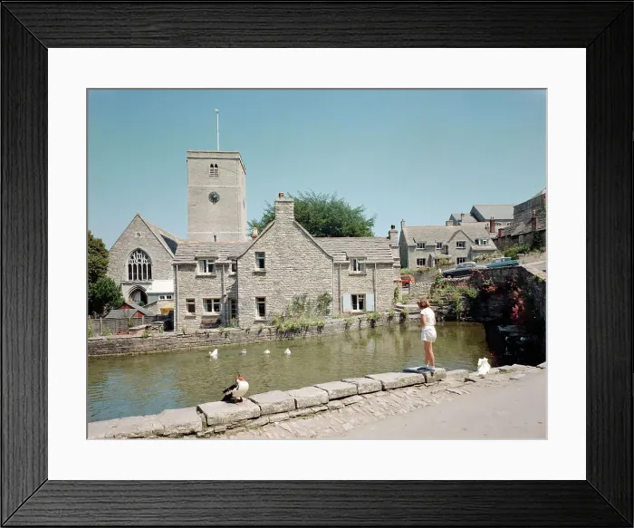 Framed Print : The Mill Pond, Swanage Framed Print : The Mill Pond, Swanage