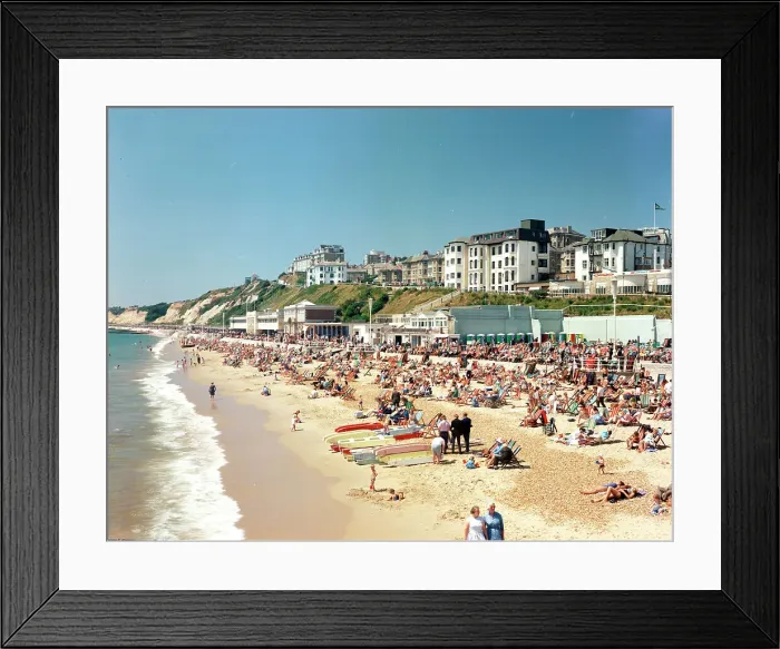 Framed Print : The sands and West Cliff, Bournemouth Framed Print : The sands and West Cliff, Bournemouth