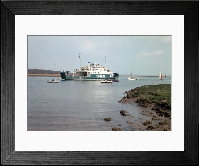 Framed Print : Isle of Wight car ferry, Lymington Framed Print : Isle of Wight car ferry, Lymington