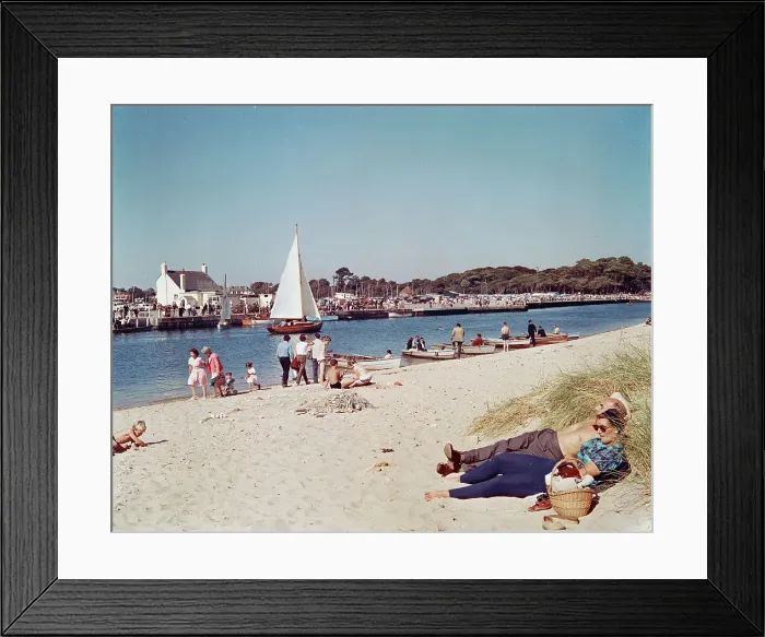 Framed Print : The Run and quay, Mudeford Framed Print : The Run and quay, Mudeford