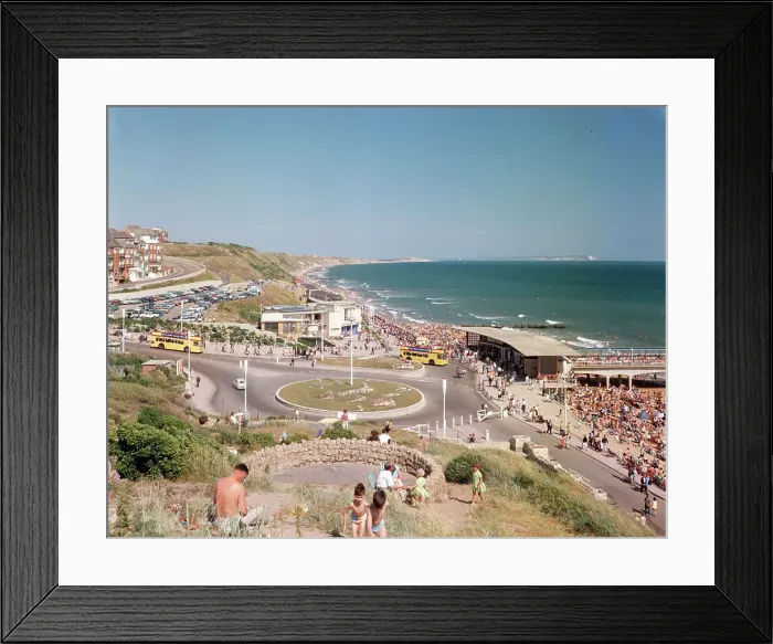 Framed Print : Pier entrance and Undercliffe, Boscombe Framed Print : Pier entrance and Undercliffe, Boscombe