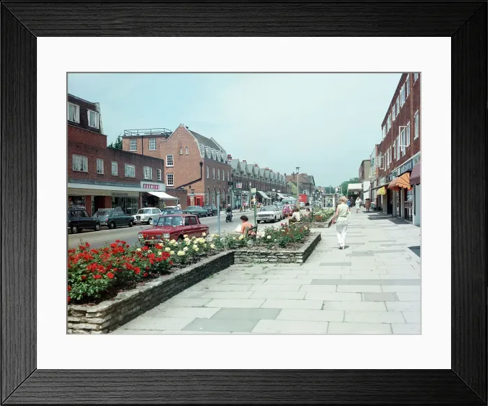 Framed Print : Station Road, New Milton