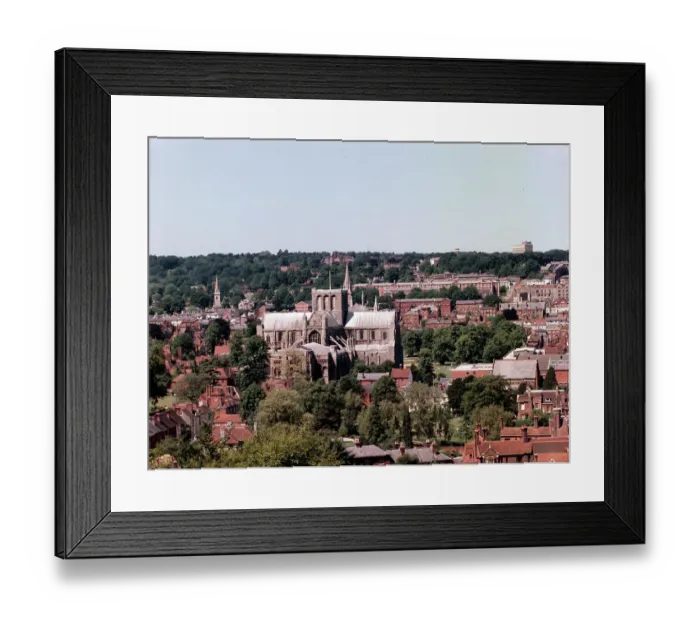 Framed Print : Winchester Cathedral from St. Giles Hill, Winchester Framed Print : Winchester Cathedral from St. Giles Hill, Winchester