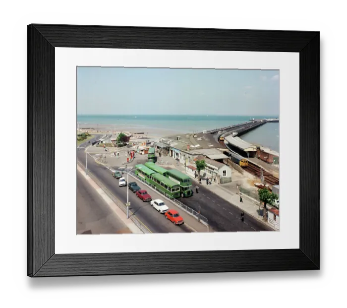 Framed Print : Railway station and pier, Ryde, Isle of Wight Framed Print : Railway station and pier, Ryde, Isle of Wight