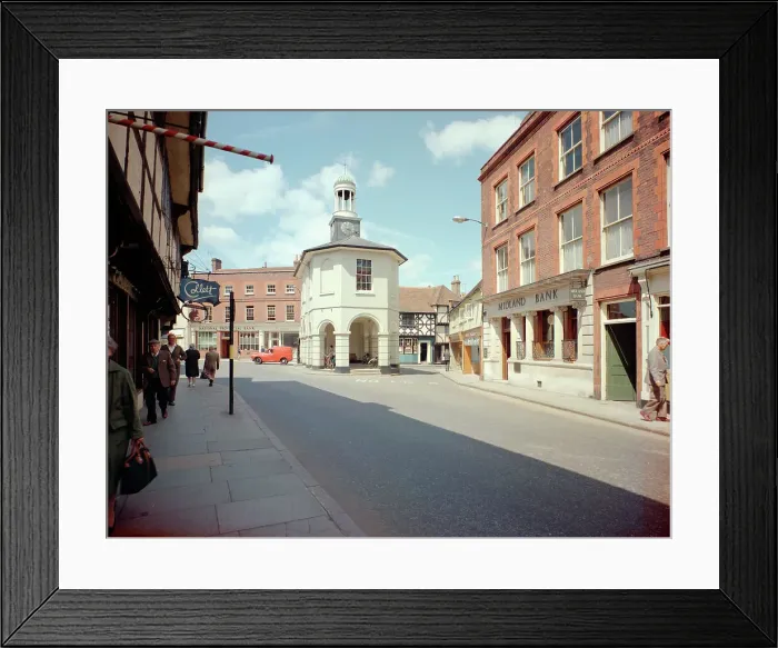 Framed Print : High Street and Old Town Hall, Godalming Framed Print : High Street and Old Town Hall, Godalming
