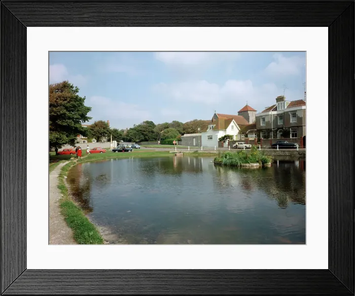 Framed Print : The pond, Rottingdean Framed Print : The pond, Rottingdean