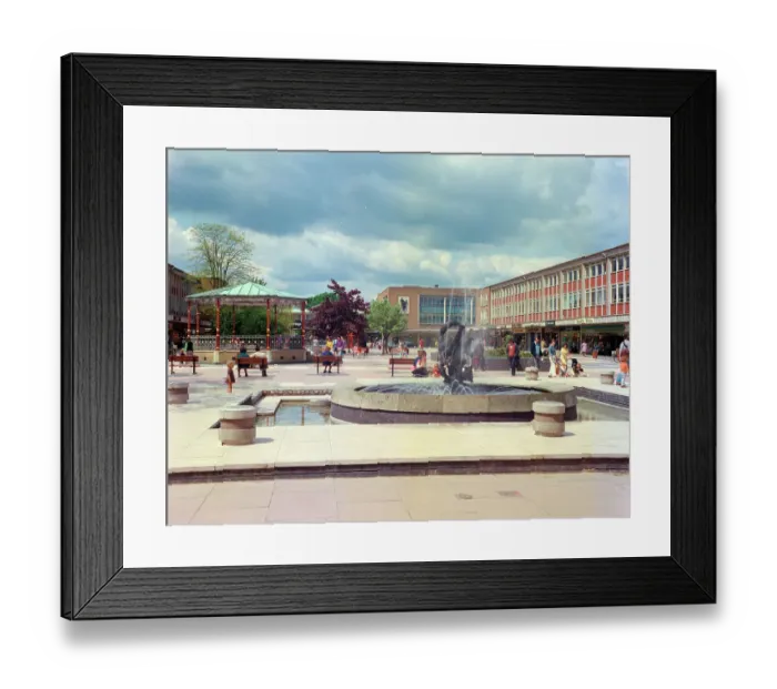 Framed Print : Queen's Square, Crawley Framed Print : Queen's Square, Crawley