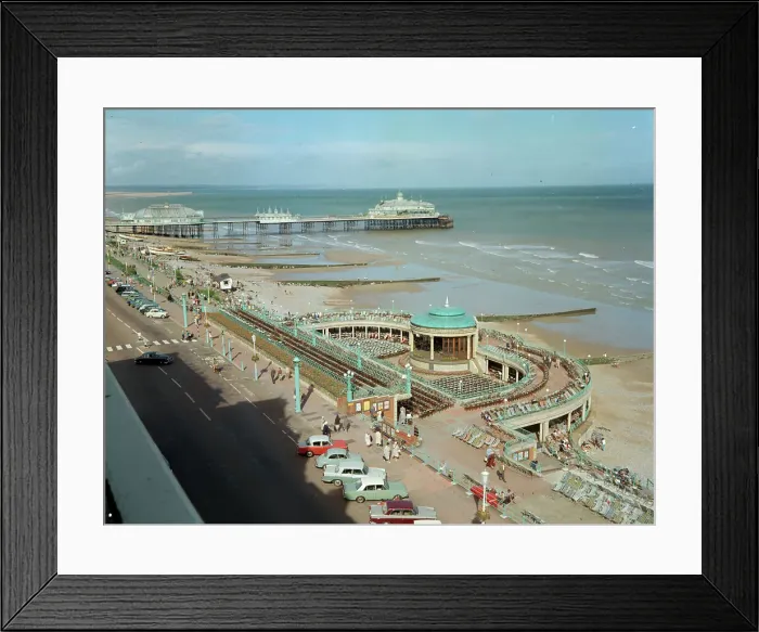 Framed Print : Bandstand and pier, Eastbourne Framed Print : Bandstand and pier, Eastbourne