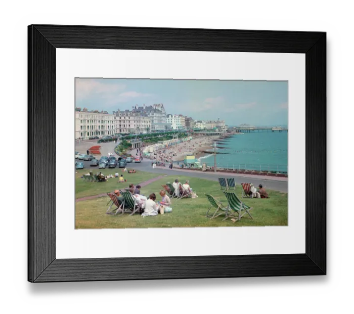 Framed Print : Seafront from the Wish Tower, Eastbourne Framed Print : Seafront from the Wish Tower, Eastbourne