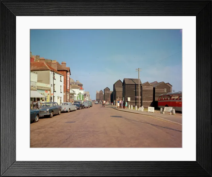 Framed Print : Fishermen's net lofts, Hastings Framed Print : Fishermen's net lofts, Hastings