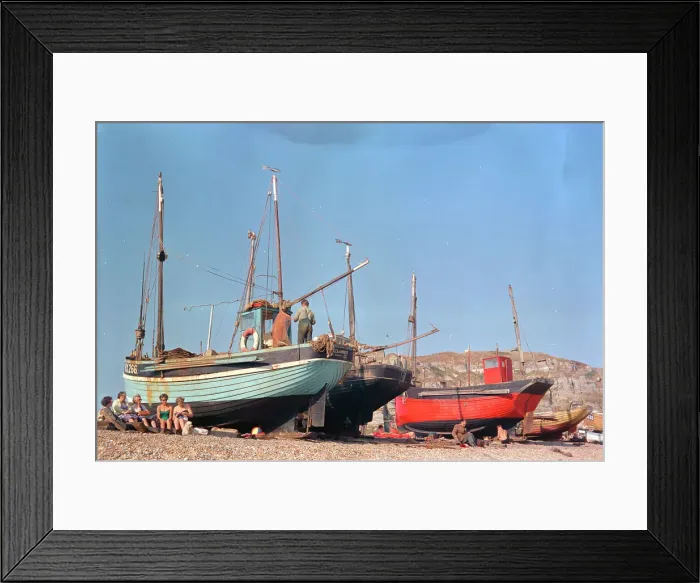 Framed Print : Fishing boats, Hastings Framed Print : Fishing boats, Hastings