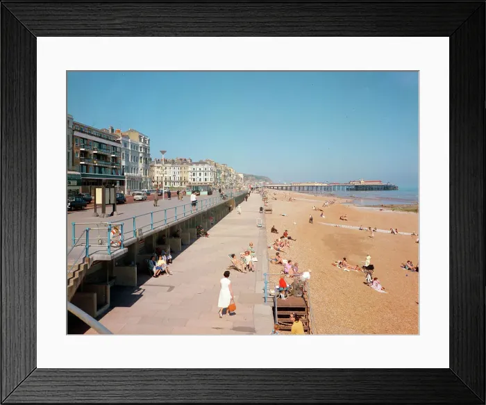 Framed Print : Promenade and beach, St. Leonards-on-Sea Framed Print : Promenade and beach, St. Leonards-on-Sea