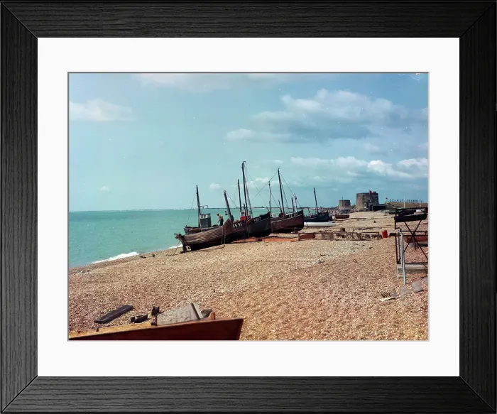 Framed Print : Fishermen's Beach, Hythe Framed Print : Fishermen's Beach, Hythe