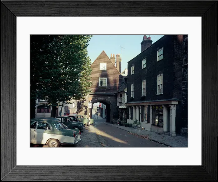 Framed Print : College Gate, Rochester Framed Print : College Gate, Rochester