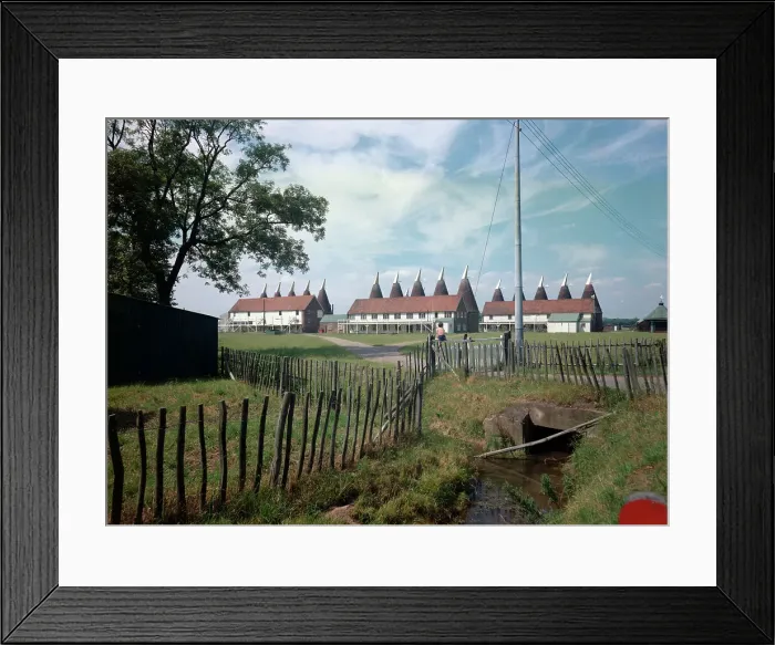Framed Print : Whitbread's Oast Houses, Beltring, East Peckham Framed Print : Whitbread's Oast Houses, Beltring, East Peckham