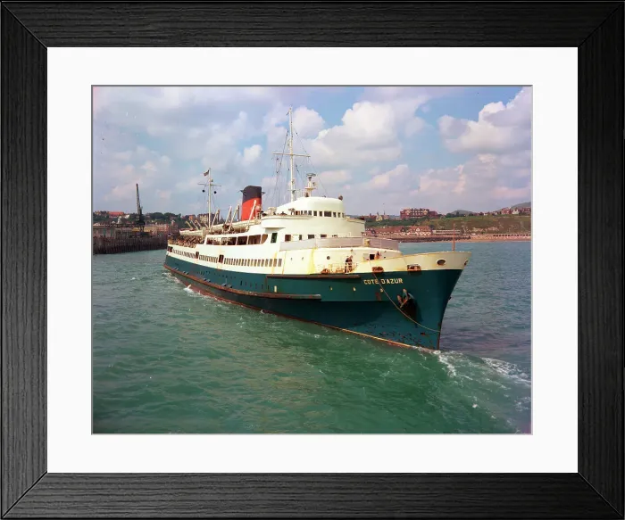 Framed Print : Cross Channel Ferry, Folkestone Framed Print : Cross Channel Ferry, Folkestone