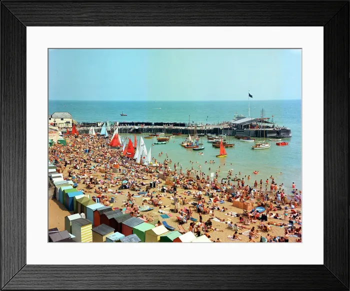 Framed Print : Harbour and sands, Broadstairs Framed Print : Harbour and sands, Broadstairs