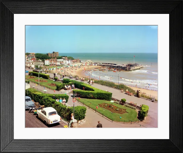 Framed Print : Harbour and Bleak House, Broadstairs Framed Print : Harbour and Bleak House, Broadstairs