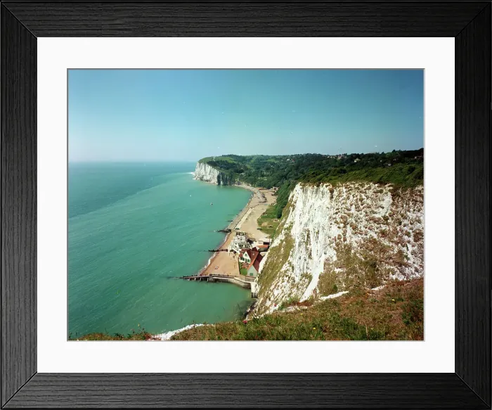 Framed Print : View from North Cliff, St. Margaret's Bay Framed Print : View from North Cliff, St. Margaret's Bay