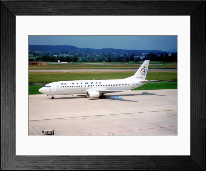 Framed Print : Boeing 737-484 SX-BKF