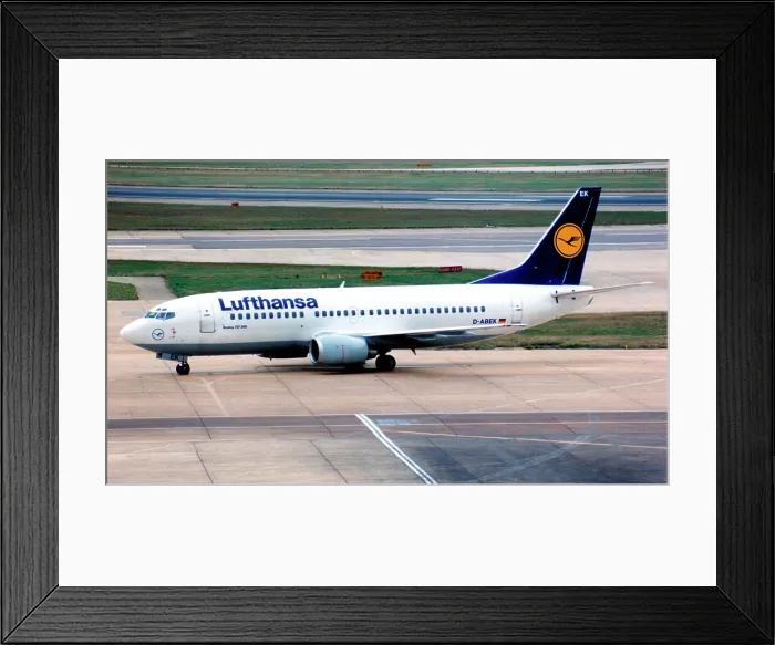 Framed Print : Boeing 737-330 D-ABEK Wuppertal Framed Print : Boeing 737-330 D-ABEK Wuppertal