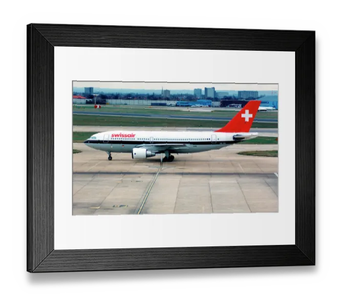 Framed Print : Airbus A310-222 HB-IPD Framed Print : Airbus A310-222 HB-IPD