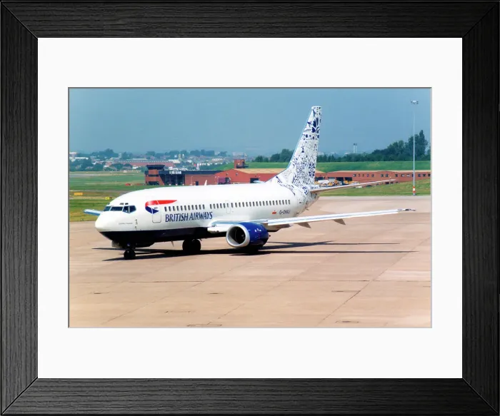 Framed Print : Boeing 737-36Q G-OHAJ Framed Print : Boeing 737-36Q G-OHAJ