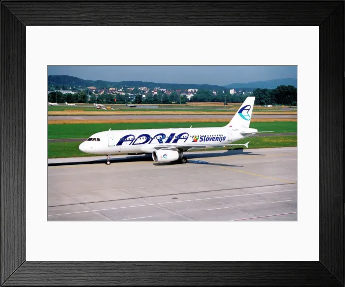 Framed Print : Airbus A320-231 S5-AAB Framed Print : Airbus A320-231 S5-AAB