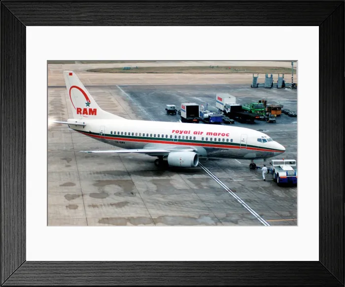 Framed Print : Boeing 737-5B6 CN-RMV Framed Print : Boeing 737-5B6 CN-RMV