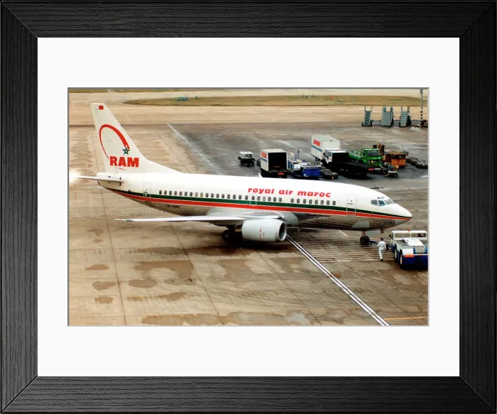 Framed Print : Boeing 737-5B6 CN-RMV Framed Print : Boeing 737-5B6 CN-RMV