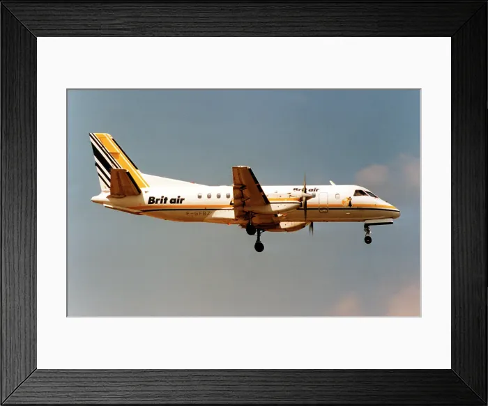 Framed Print : SAAB 340A F-GFBZ Framed Print : SAAB 340A F-GFBZ