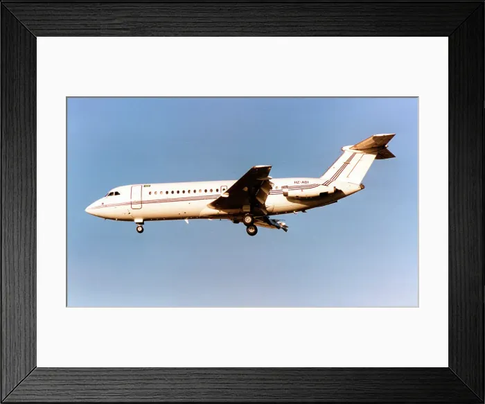 Framed Print : BAC 1-11-414EG HZ-AB1 Framed Print : BAC 1-11-414EG HZ-AB1